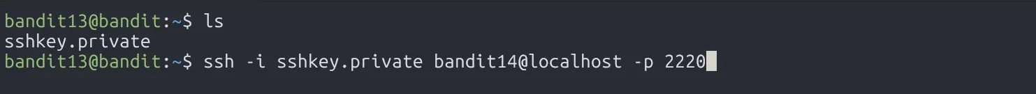 bandit13-ssh