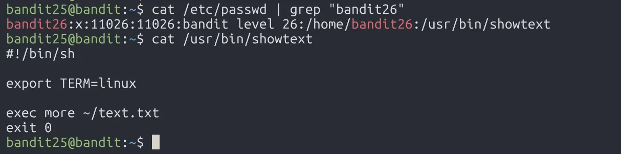 bandit25-checking-shell